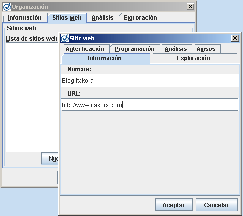 Usar la normativa. Paso 1. Crear-modificar sitio web